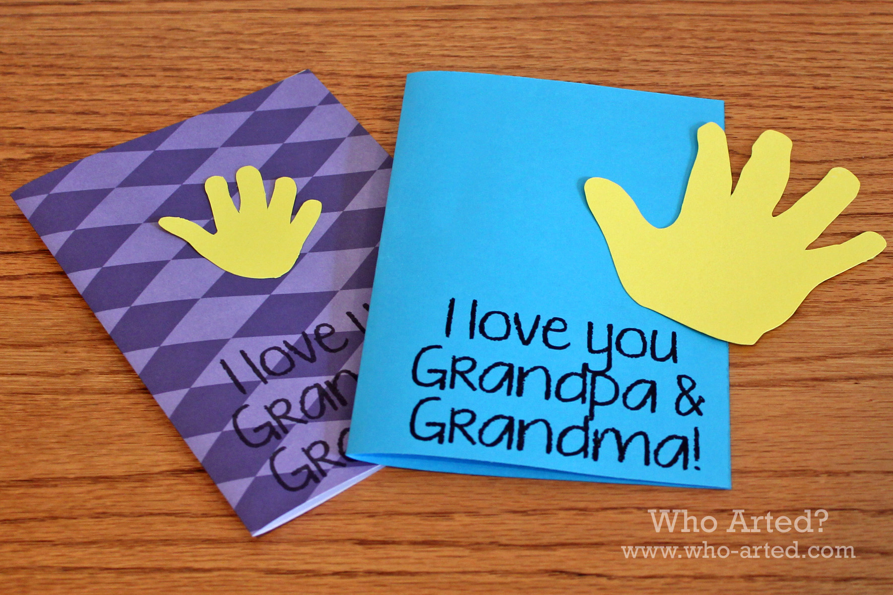 Grandparent's Day Cards Who Arted?